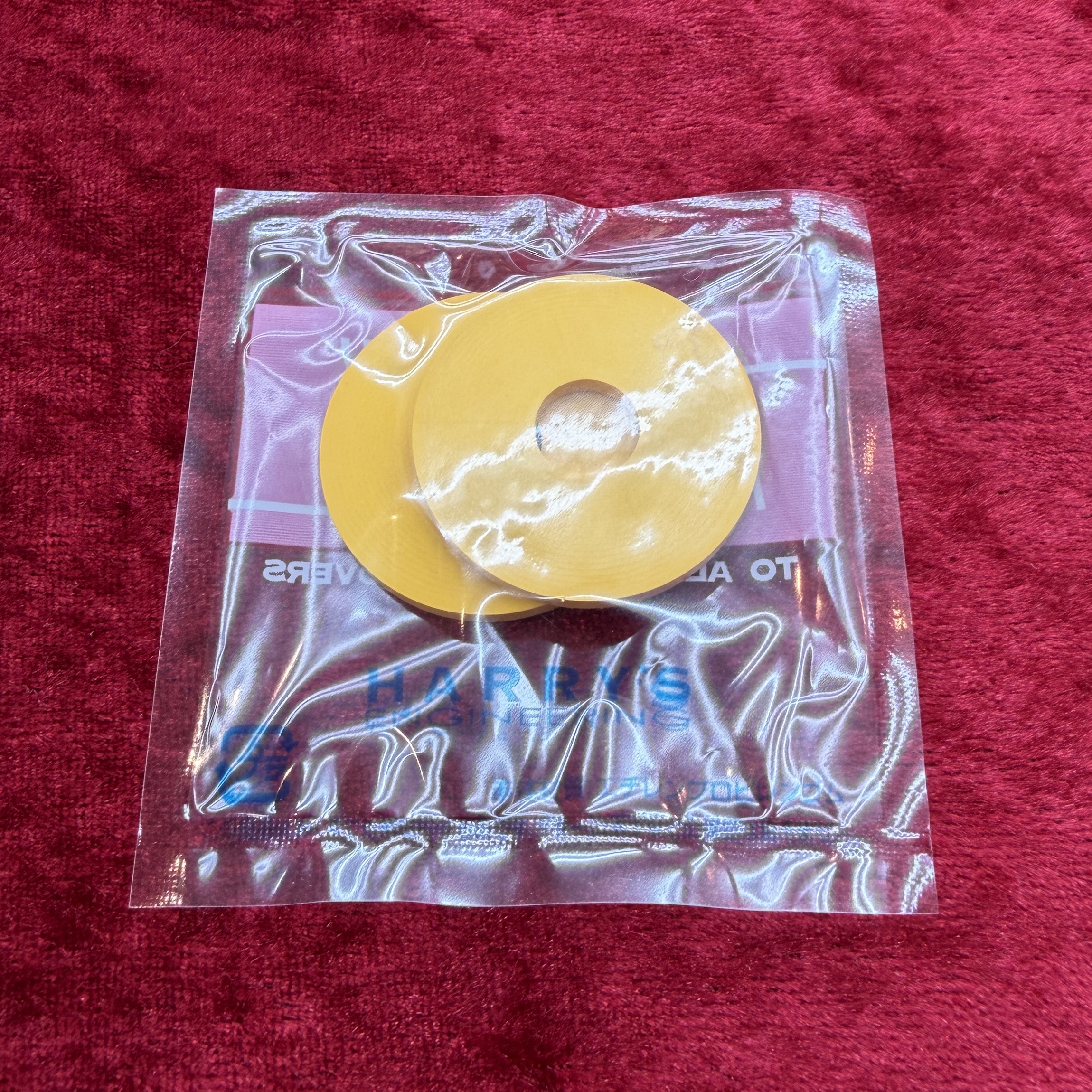 STRAP RUBBER / イエロー 2枚セット