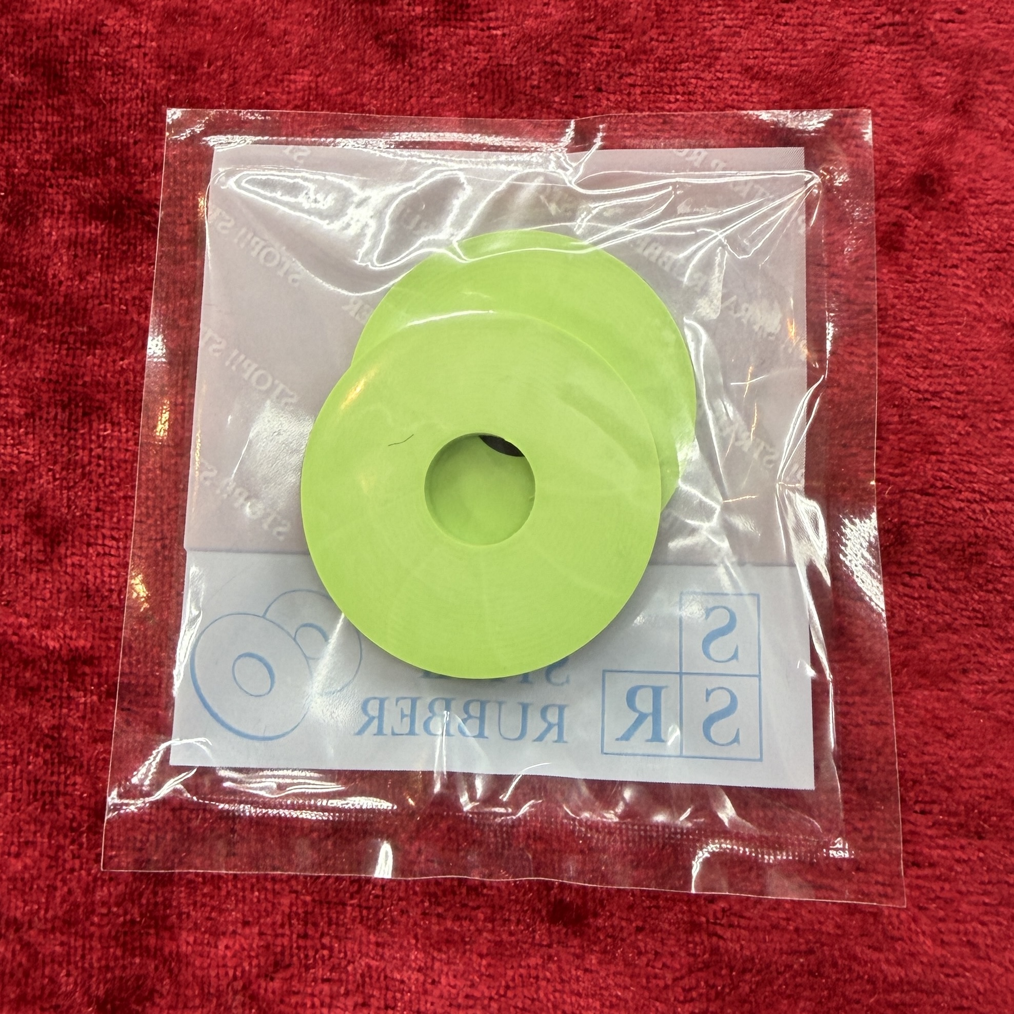 STRAP RUBBER / グリーン 2枚セット