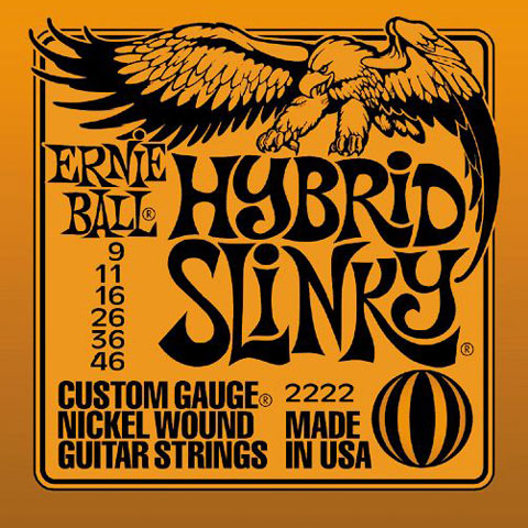 2222 HYBRID SLINKY  エレキギター弦