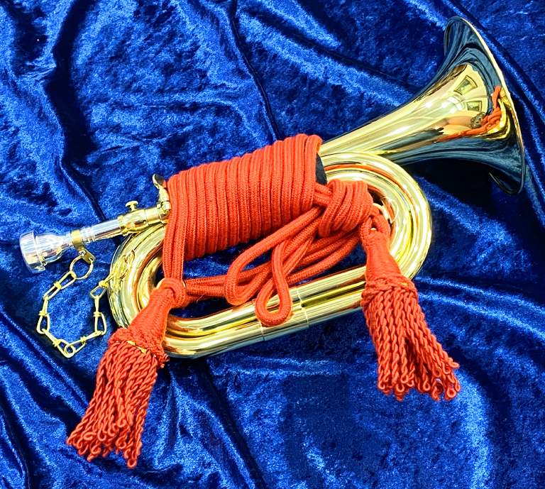 信号ラッパ レトロ 軍隊ラッパ 信号ラッパ（ビューグル） ラッパ（喇叭