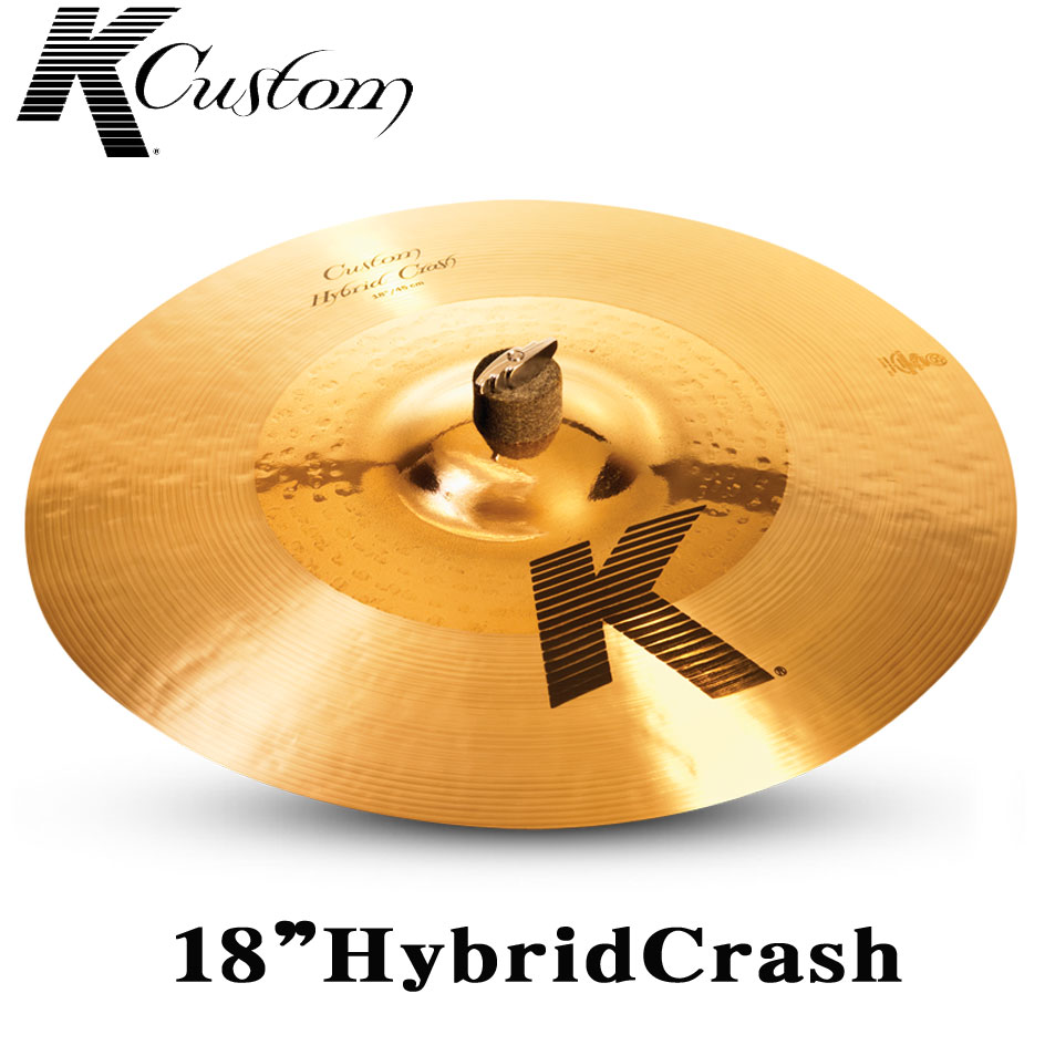 クラッシュシンバル　K.Custom　Hybrid Crash18”