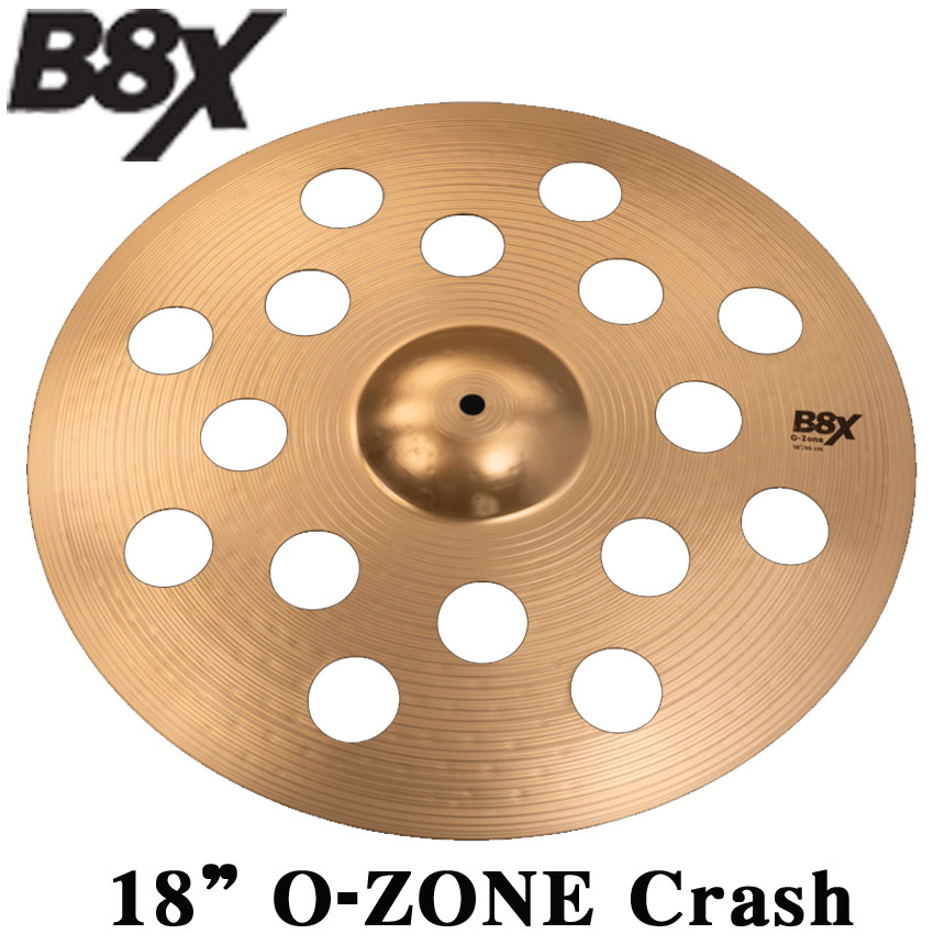 エフェクト・シンバル　B8X　18”O-ZONE Crash